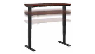 Adjustable Height Desks & Tables Bush 48in W x 24in D Electric Height Adjustable Standing Desk