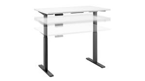 Adjustable Height Desks & Tables Bush 48" W x 24" D Electric Height Adjustable Standing Desk