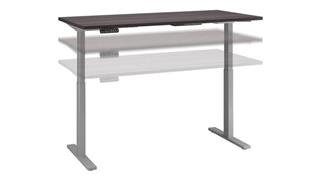 Adjustable Height Desks & Tables Bush 60in W x 30in D Height Adjustable Standing Desk