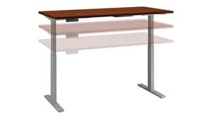 Adjustable Height Desks & Tables Bush 72" W x 30" D Electric Height Adjustable Standing Desk