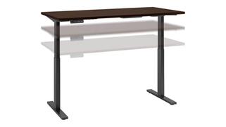 Adjustable Height Desks & Tables Bush 72" W x 30" D Electric Height Adjustable Standing Desk