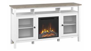 Electric Fireplaces Bush Electric Fireplace TV Stand for 70in TV