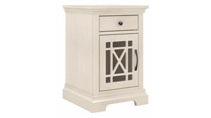 Side Tables Bush Small Side Table with Storage and USB Ports - Assembled