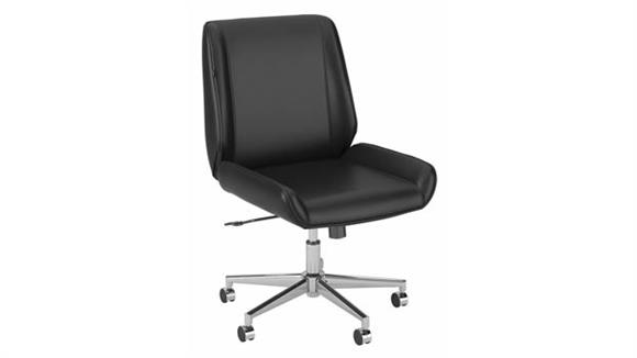 Office Chairs Bush Wingback Leather Office Chair