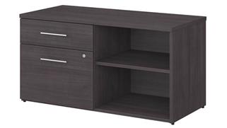 Storage Cabinets Bush Low Storage Cabinet with Drawers and Shelves
