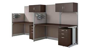 Workstations & Cubicles Bush Set of 2 Workstations with Storage
