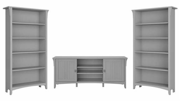 TV Stands Bush TV Stand with Set of 2 Bookcases
