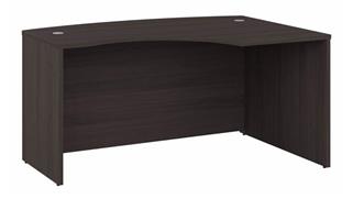 Executive Desks Bush 60in W x 43in D  L-Shaped Bow Front Desk Shell