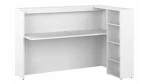 Storage Cabinets Bush 72in W Corner Bar Cabinet with Shelves