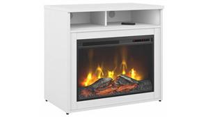 Electric Fireplaces Bush 32in W Electric Fireplace with Shelf