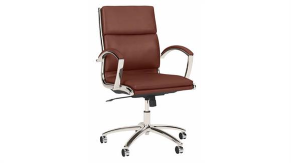 Office Chairs Bush Mid Back Leather Executive Office Chair