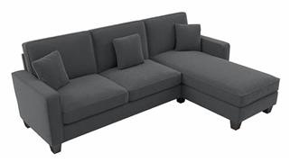 Sectional Sofas Bush 102in W Sectional Couch with Reversible Chaise Lounge