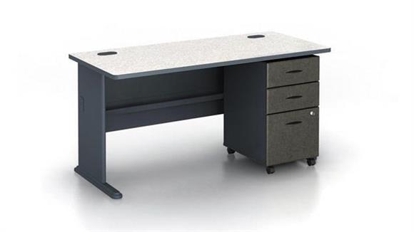 Modular Desks Bush 60" Desk with Pedestal