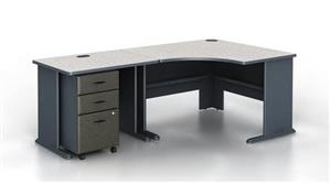 Modular Desks Bush Modular Corner Desk with Pedestal