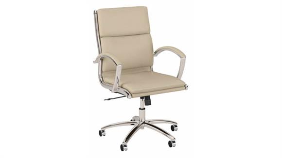Office Chairs Bush Mid Back Leather Executive Desk Chair