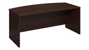 Executive Desks Bush 72in W x 36in D Bow Front Desk Shell
