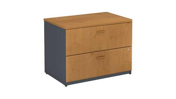 File Cabinets Lateral Bush 2 Drawer Lateral File - Fully Assembled