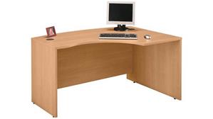 Executive Desks Bush 60" W x 43" D Right Handed L-Bow Desk