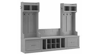 Benches Bush Entryway Storage Set with Hall Trees and Shoe Bench with Drawers