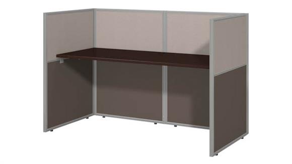 60in W Cubicle Desk Workstation with 45in H Closed Panels