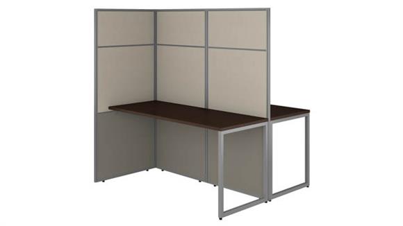 60in W 2 Person Cubicle Desk Workstation with 66in H Panels