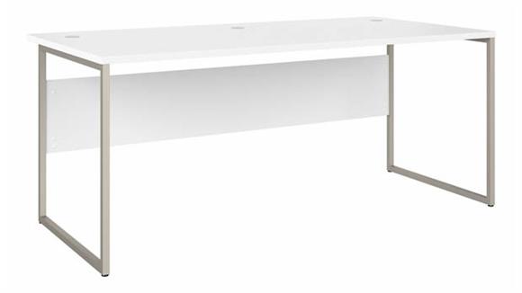 72in W x 36in D Computer Table Desk with Metal Legs