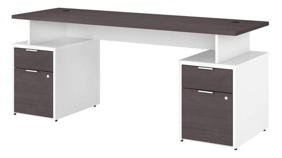 72in W Desk with 4 Drawers