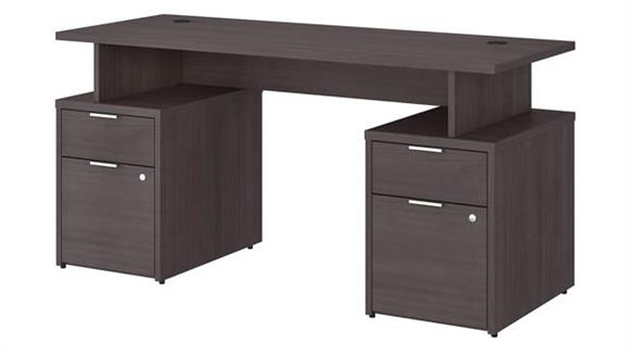 60in W Desk with 4 Drawers