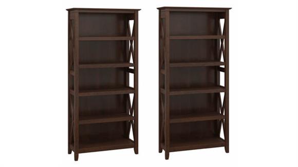 5 Shelf Bookcase (Set of 2)