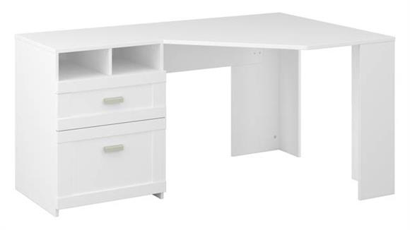 60in W Reversible Corner Desk with Storage