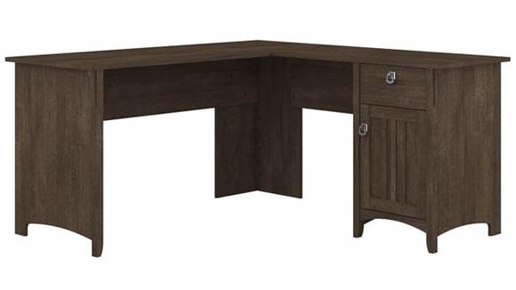 60in W L-Shaped Desk with Storage