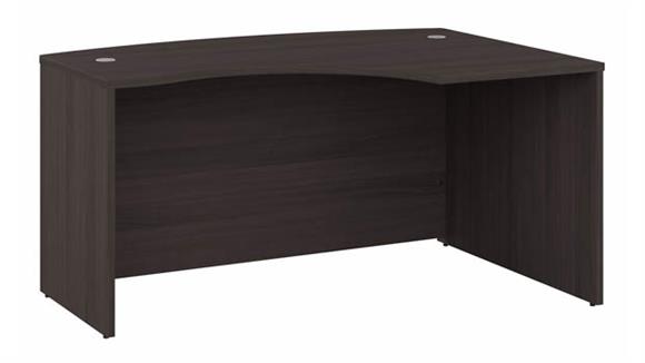 60in W x 43in D  L-Shaped Bow Front Desk Shell