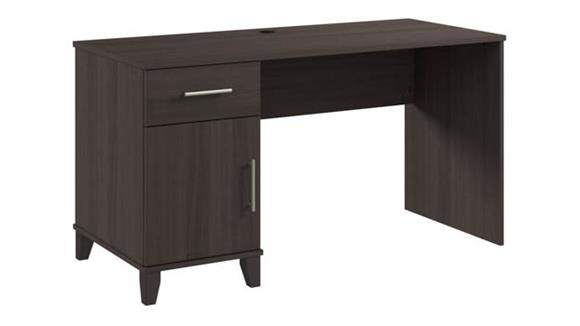 54in W Office Desk with Drawer and Storage Cabinet