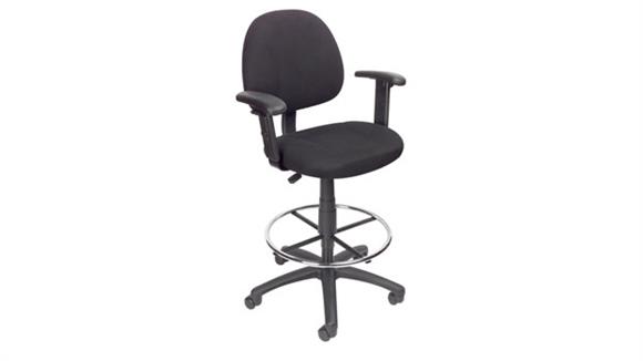 Drafting Stools Boss Office  Chairs  Drafting Stool with Adjustable Arms