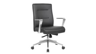 Office Chairs WFB Designs Modern Conference Chair with Aluminum Arms & Base
