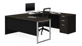 U Shaped Desks Bestar U-Shaped Desk