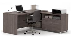 L Shaped Desks Bestar 72in W L-Shaped Office Desk