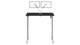 Adjustable Height Desks & Tables Bestar 48in W x 24in D Standing Desk with Dual Monitor Arm