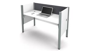 Workstations & Cubicles Bestar Simple Workstation - White with Tack Board