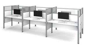 Workstations & Cubicles Bestar Six Person Telemarketing Workstation