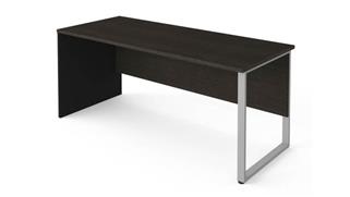 Computer Tables Bestar 72" x 30" Table with Rectangular Metal Legs
