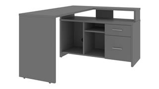 L Shaped Desks Bestar 56in W L-Shaped Desk