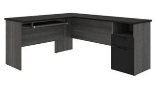 L Shaped Desks Bestar 72" W L-Shaped Desk