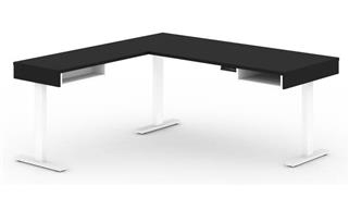 L Shaped Desks Bestar 72" W L-Shaped Standing Desk