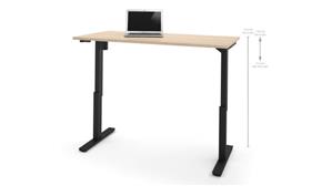 Adjustable Height Desks & Tables Bestar 30in x 60in Electric Height Adjustable Table