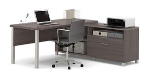 L Shaped Desks Bestar 72in x 72in L Shaped Desk