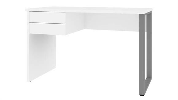48in W Table Desk with U-Shaped Metal Leg