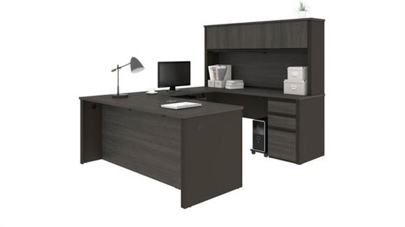 72in W x 93in D U-Shaped Workstation with 2 Pedestals
