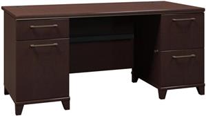 Executive Desks Bush Furniture 60" Double Pedestal Desk