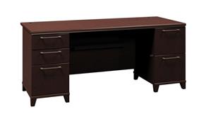 Executive Desks Bush Furniture 72" Double Pedestal Desk